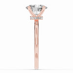 Oval Tiara Glow Solitaire Ring ABER-102-OV-LGD-11  - Abtin & Co.