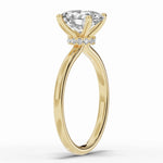 Oval Tiara Glow Solitaire Ring ABER-102-OV-LGD-1  - Abtin & Co.
