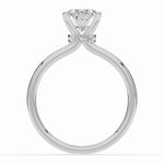 Oval Tiara Glow Solitaire Ring ABER-102-OV-LGD-6  - Abtin & Co.