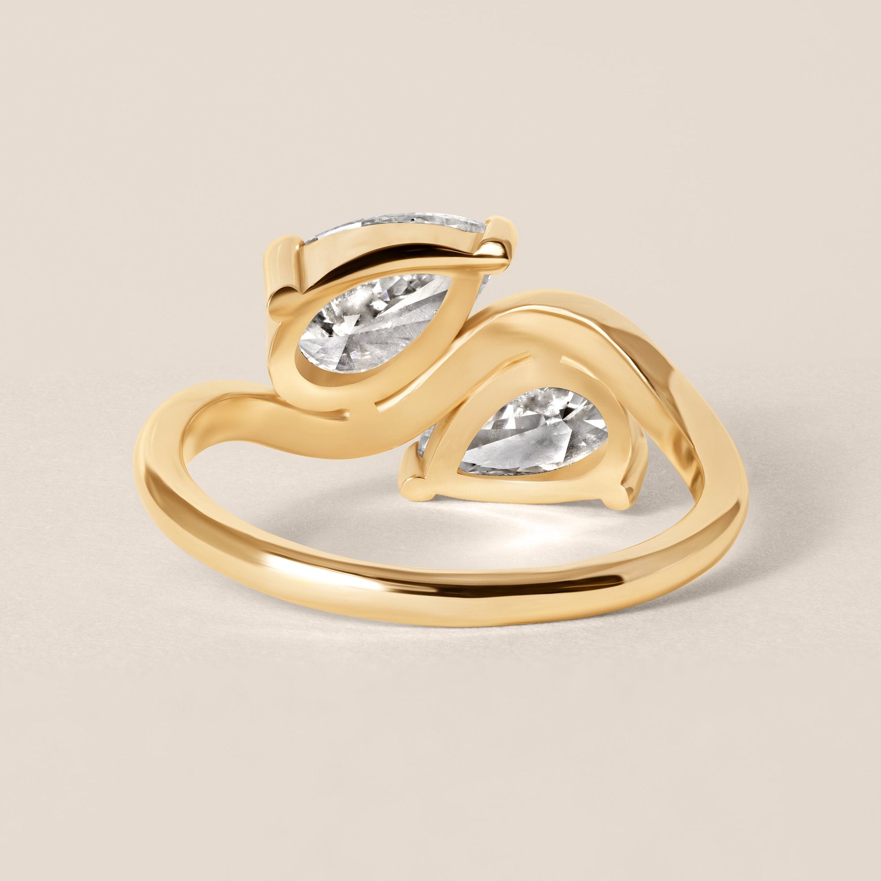 PEAR AUREVE TOI ET MOI Ring Ring ABB-857-LGD-1  - Abtin & Co.