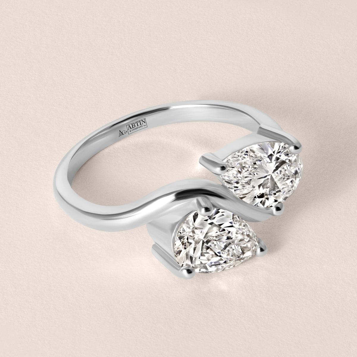 PEAR AUREVE TOI ET MOI Ring Ring ABB-857-LGD-2  - Abtin & Co.