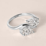 PEAR AUREVE TOI ET MOI Ring Ring ABB-857-LGD-2  - Abtin & Co.