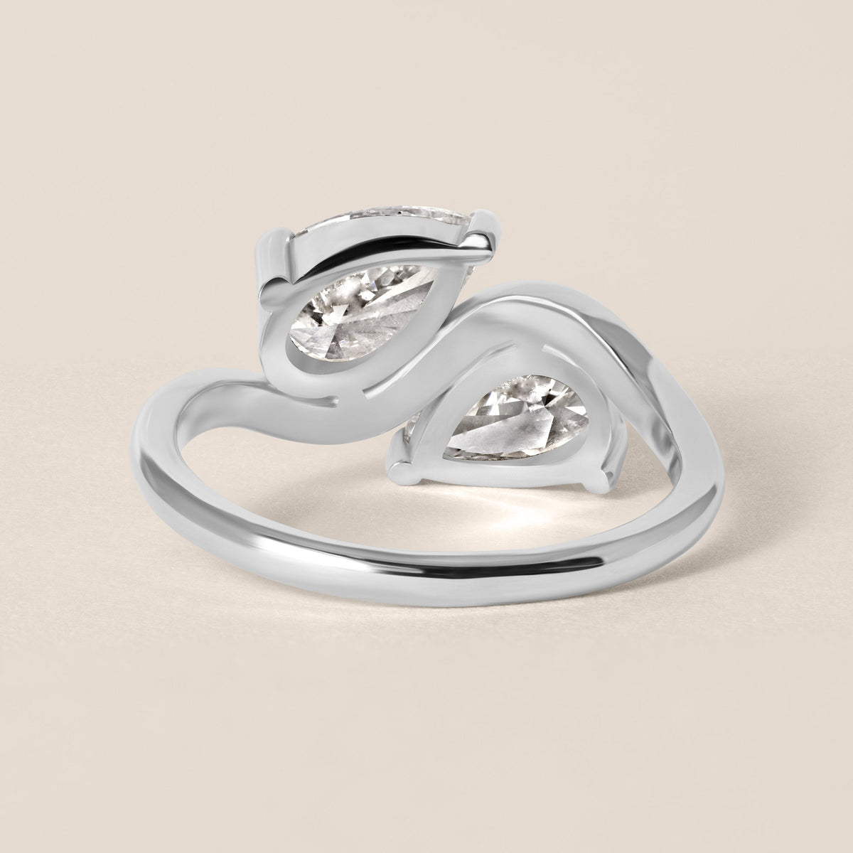 PEAR AUREVE TOI ET MOI Ring Ring ABB-857-LGD-2  - Abtin & Co.