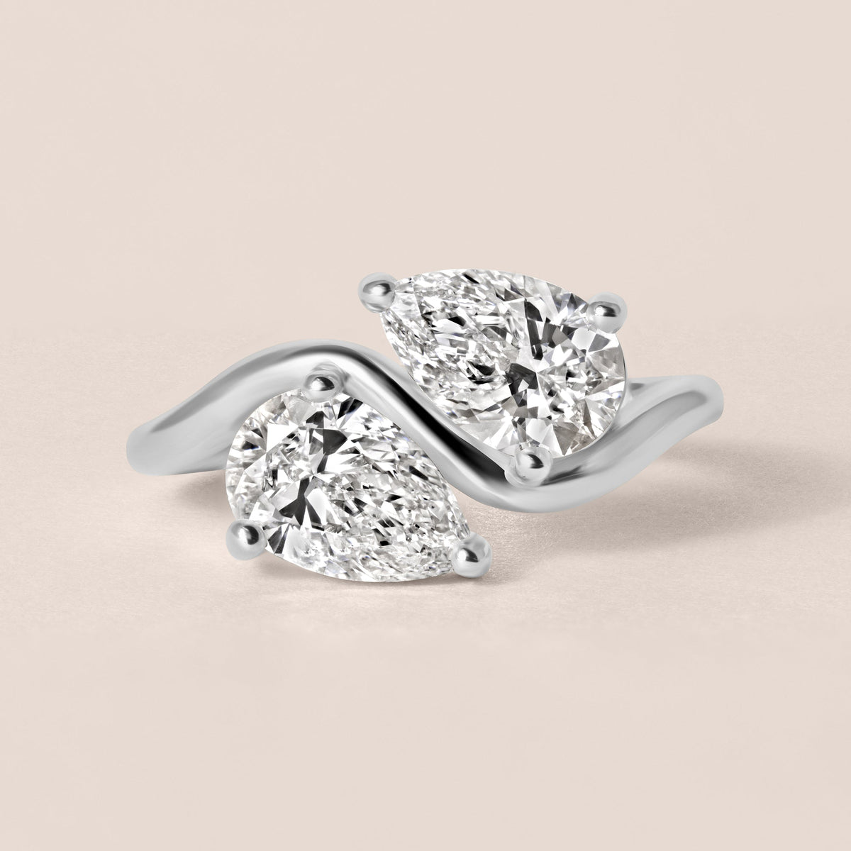 PEAR AUREVE TOI ET MOI Ring Ring ABB-857-LGD-2  - Abtin & Co.