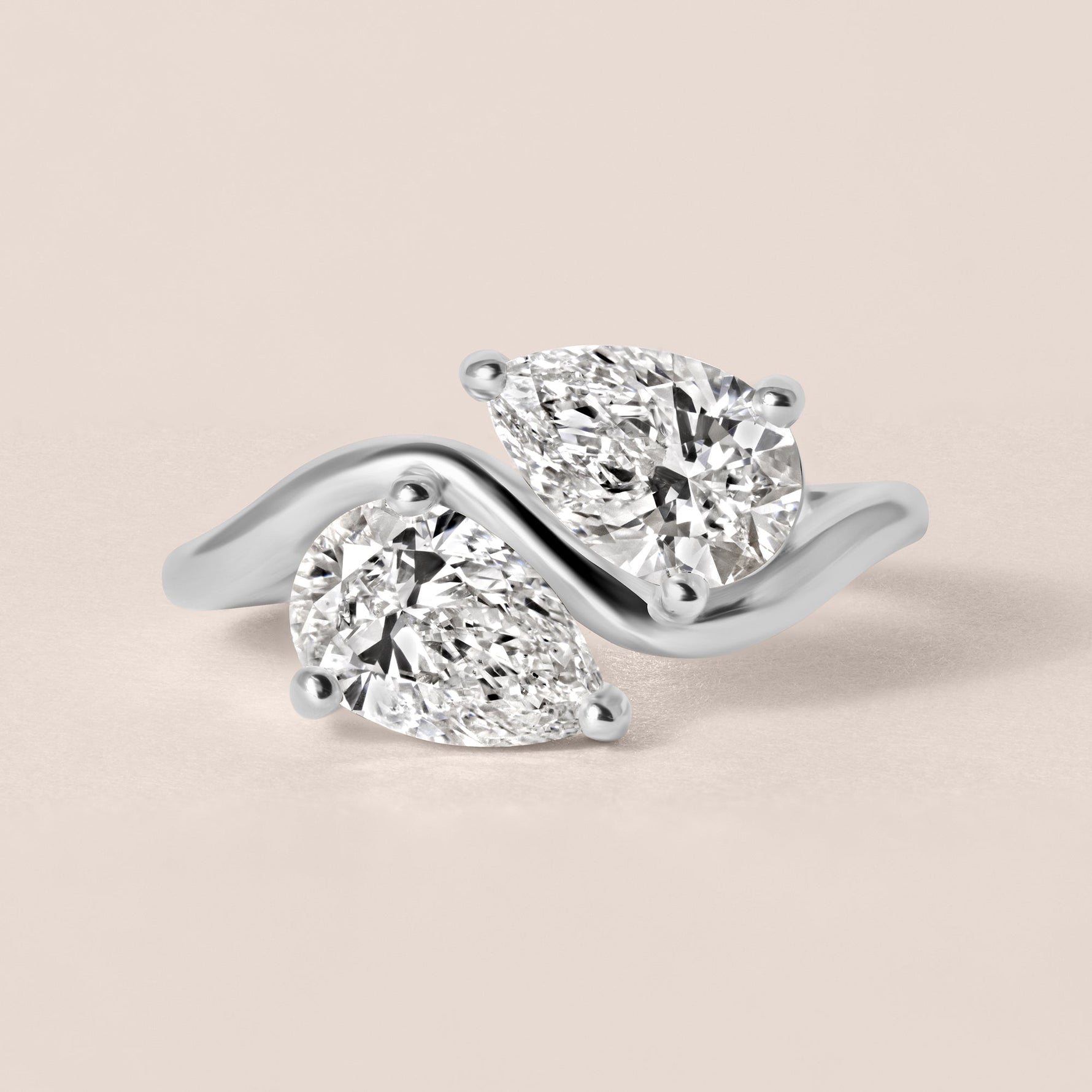 PEAR AUREVE TOI ET MOI Ring Ring ABB-857-LGD-2  - Abtin & Co.