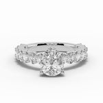 Pear Aurielle Crown Engagement Ring Ring ABER-106-PR-LGD-6  - Abtin & Co.