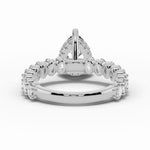 Pear Aurielle Crown Engagement Ring Ring ABER-106-PR-LGD-6  - Abtin & Co.