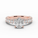 Pear Aurielle Crown Engagement Ring Ring ABER-106-PR-LGD-11  - Abtin & Co.