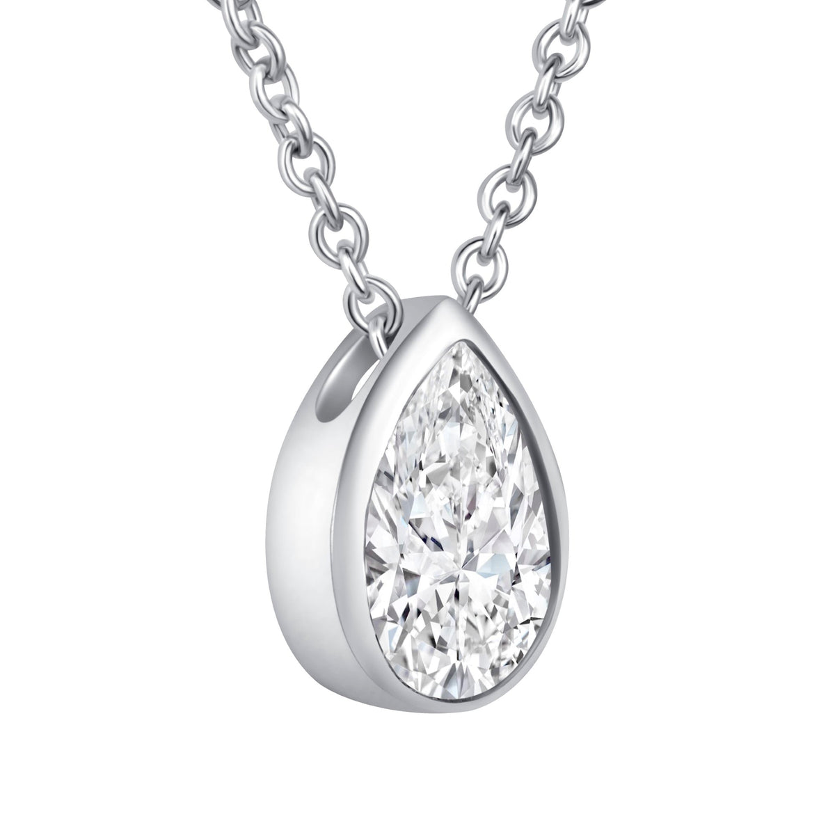 Pear Bezel Lumière Pendant Pendant ABP-226-LGD-4  - Abtin & Co.