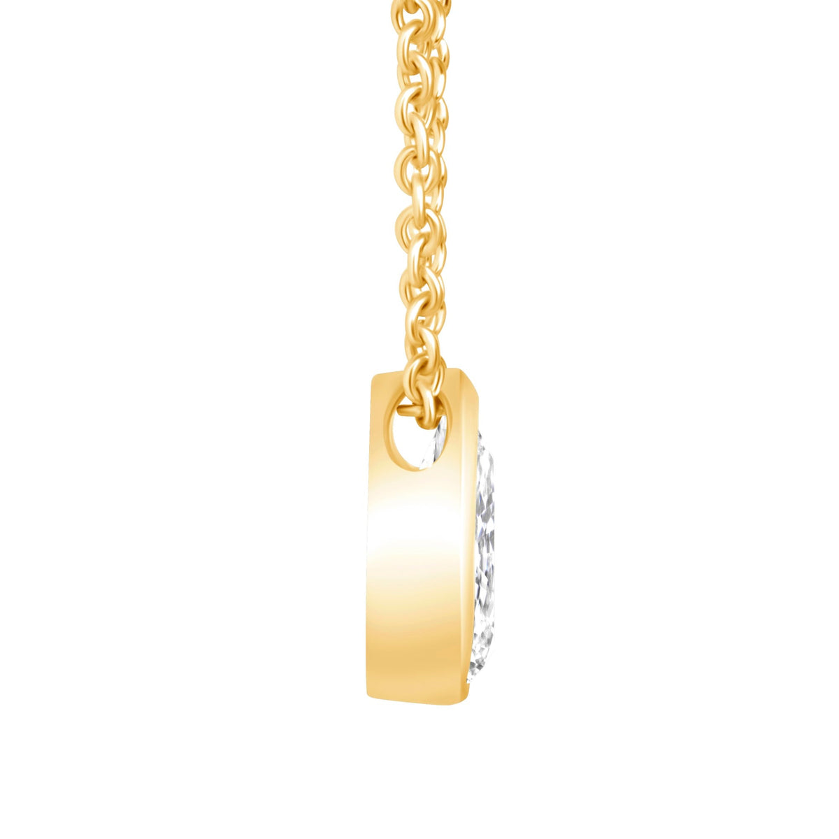 Pear Bezel Lumière Pendant Pendant ABP-226-LGD-1  - Abtin & Co.
