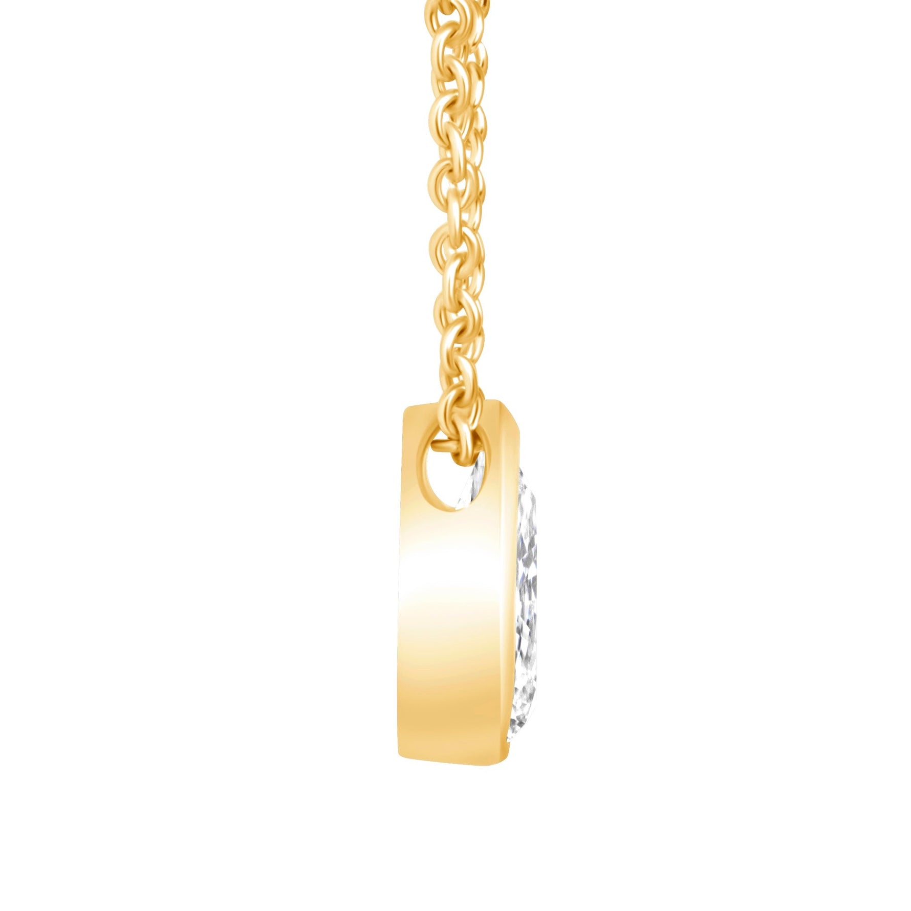 Pear Bezel Lumière Pendant Pendant ABP-226-LGD-1  - Abtin & Co.