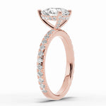 Pear Coronet Diamond Crown Engagement Ring Ring ABER-105-PR-LGD-11  - Abtin & Co.
