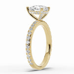 Pear Coronet Diamond Crown Engagement Ring Ring ABER-105-PR-LGD-1  - Abtin & Co.