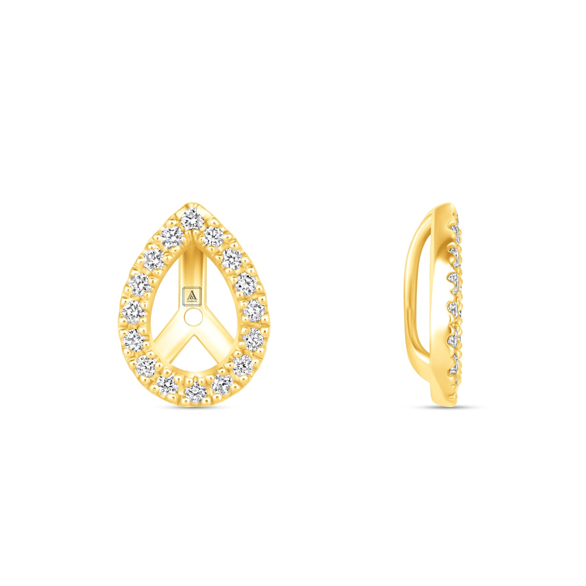 Pear Élan Jackets Earring ABE-219-LGD-1  - Abtin & Co.