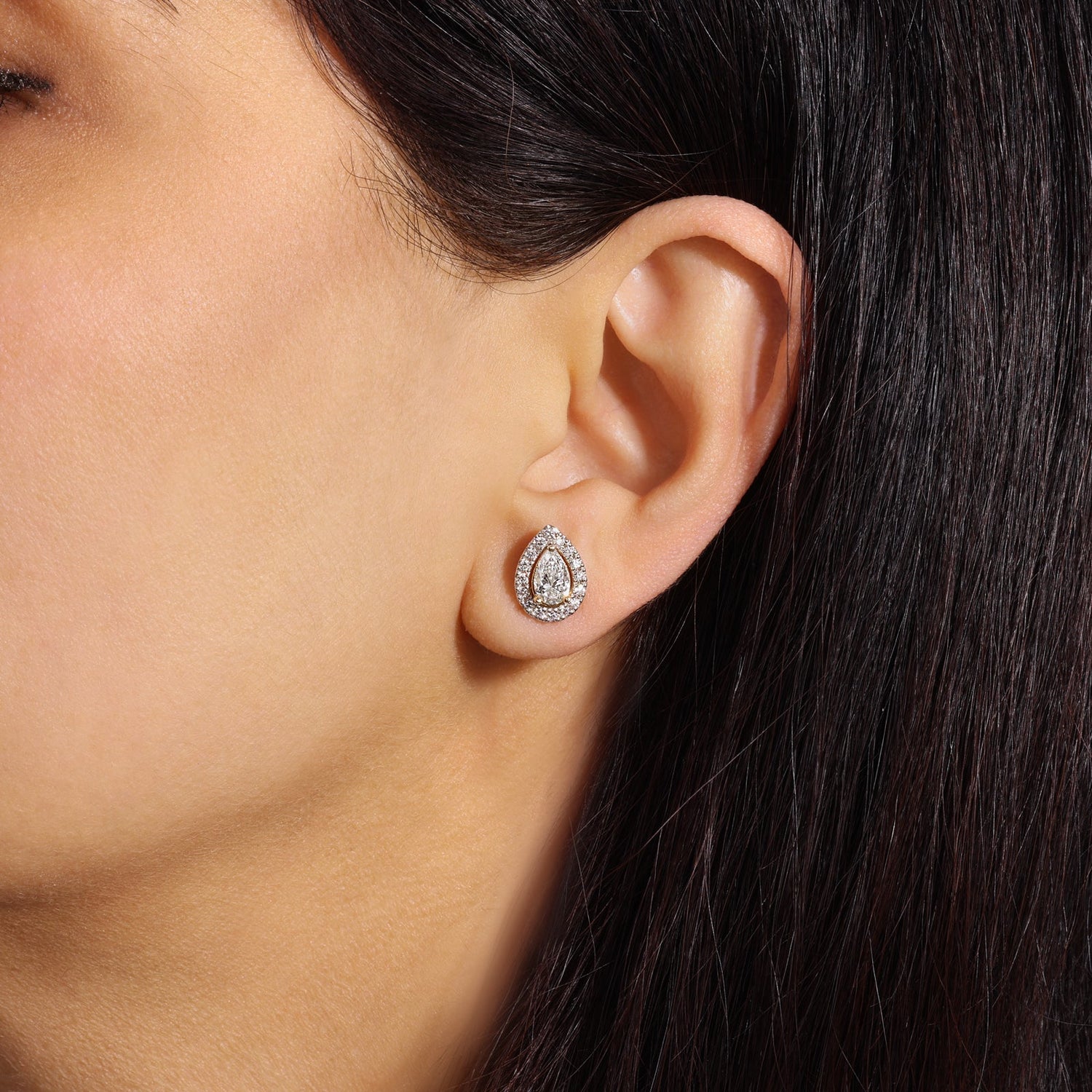 Pear Élan Jackets Earring ABE-219-LGD-1  - Abtin & Co.
