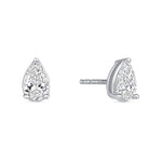 Pear Essence Prong Studs Earring ABE-229-D-4  - Abtin & Co.