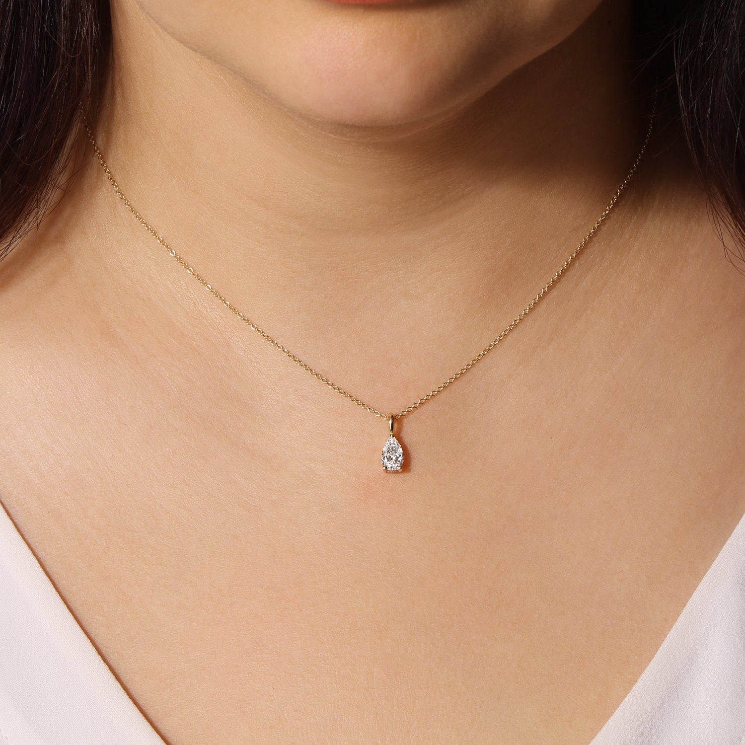 Pear Eterna Pendant Pendant ABP-240-LGD-1  - Abtin & Co.