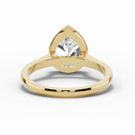Pear Lumière Bezel Solitaire Ring ABER-104-PR-LGD-1  - Abtin & Co.
