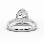 Pear Lumière Bezel Solitaire Ring ABER-104-PR-LGD-6  - Abtin & Co.