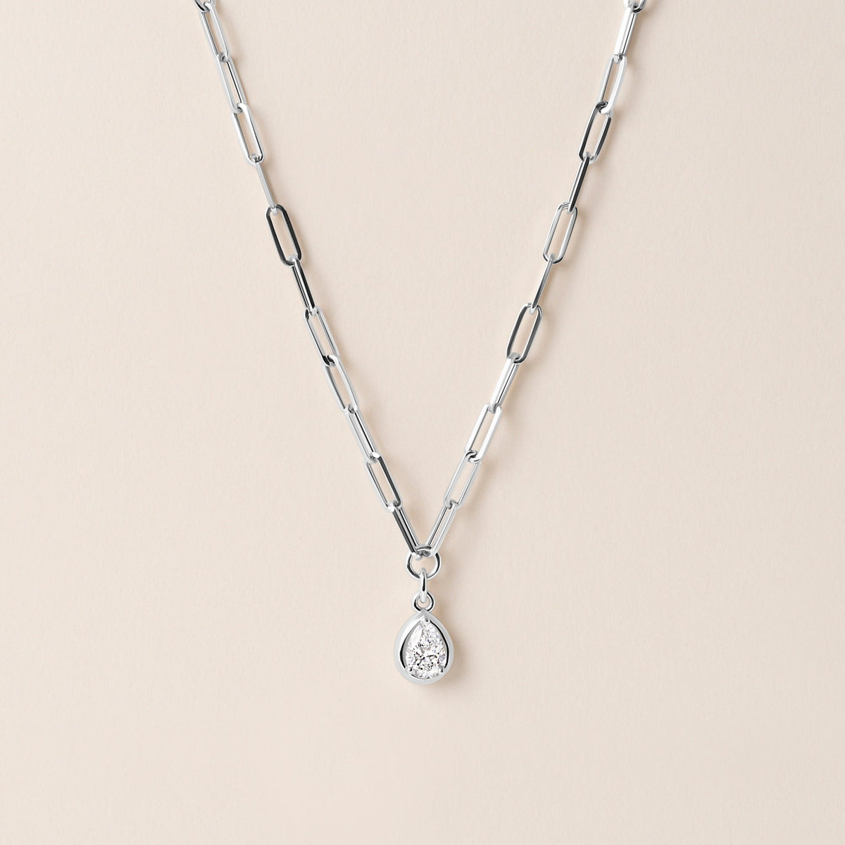 Pear Lustra Bezel Pendant Pendant ABP-236-LGD-4  - Abtin & Co.
