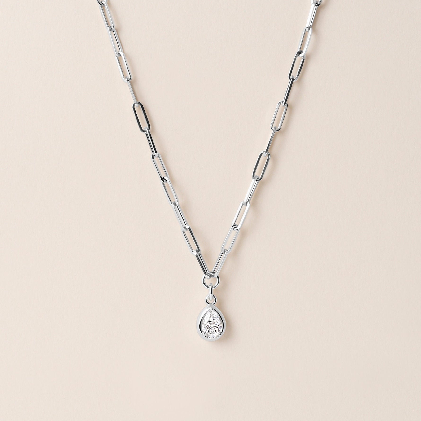 Pear Lustra Bezel Pendant Pendant ABP-236-LGD-4  - Abtin & Co.