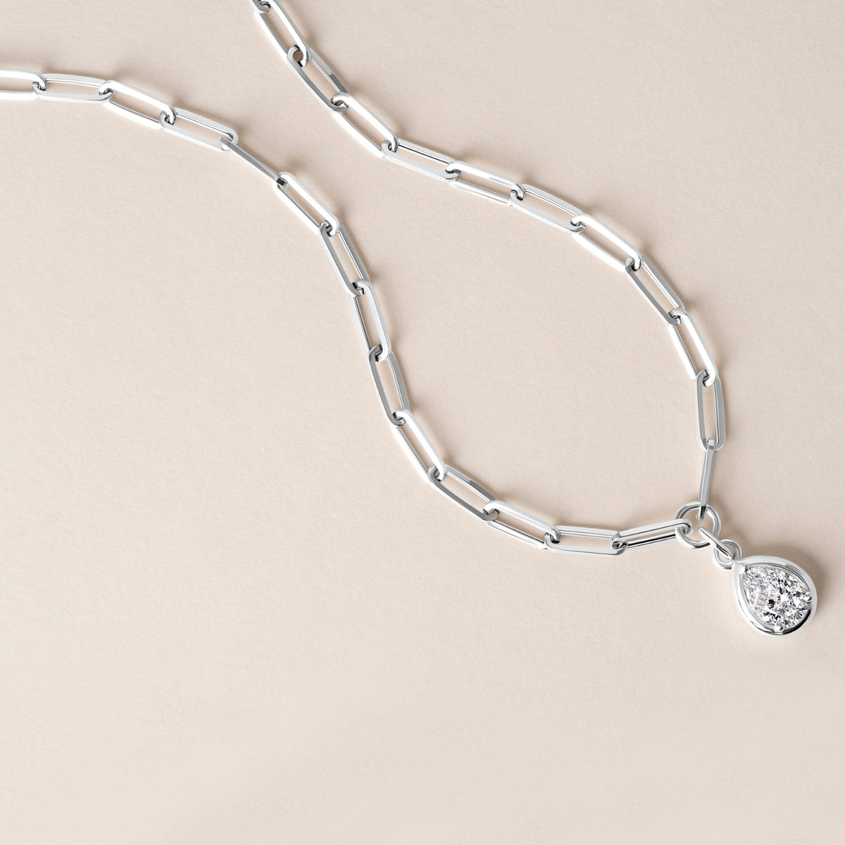 Pear Lustra Bezel Pendant Pendant ABP-236-LGD-4  - Abtin & Co.