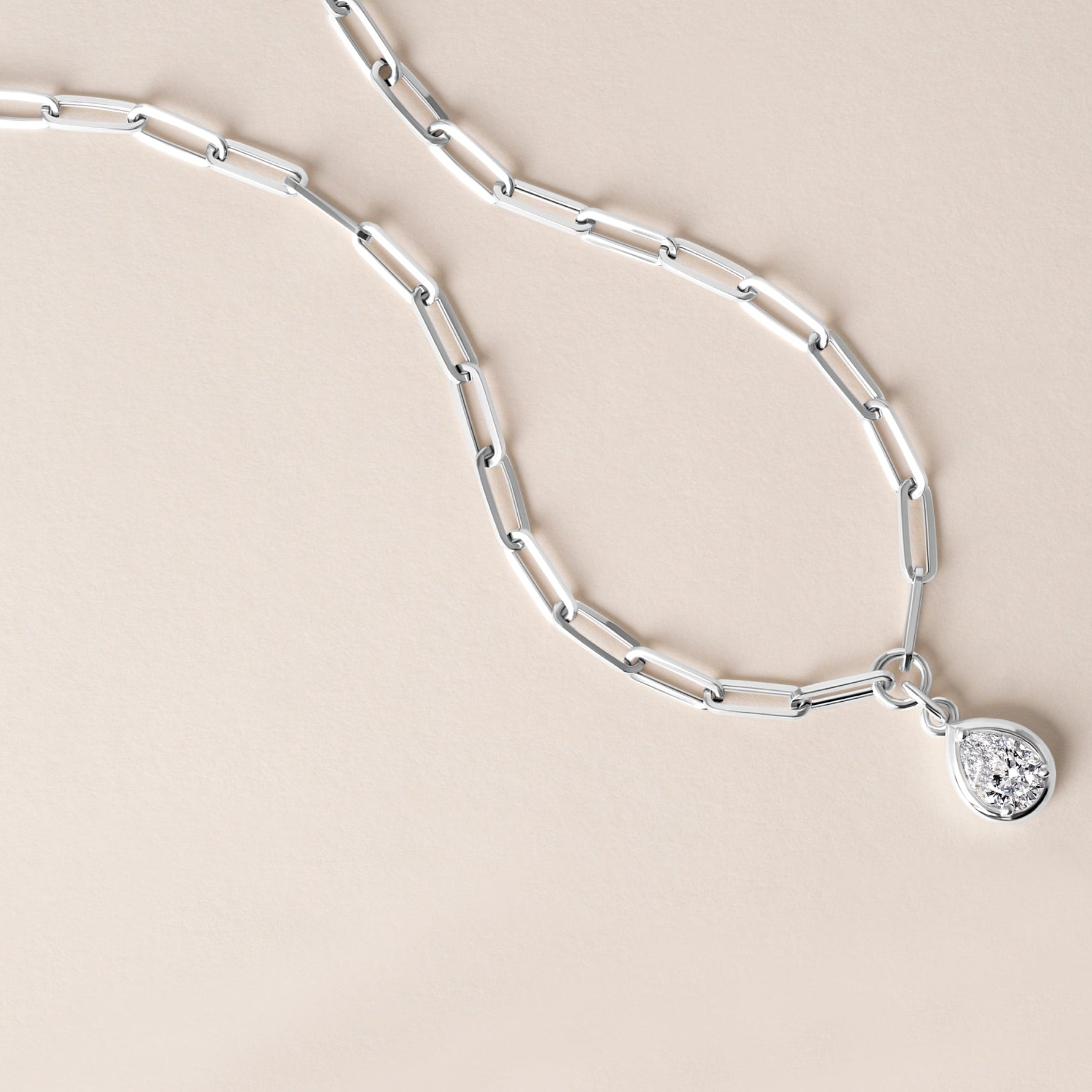 Pear Lustra Bezel Pendant Pendant ABP-236-LGD-4  - Abtin & Co.