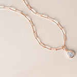 Pear Lustra Bezel Pendant Pendant ABP-236-LGD-7  - Abtin & Co.