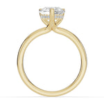 Pear Lustre Hidden Halo Solitaire Ring ABER-101-PR-LGD-1  - Abtin & Co.