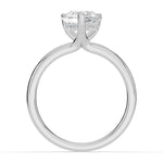 Pear Lustre Hidden Halo Solitaire Ring ABER-101-PR-LGD-6  - Abtin & Co.
