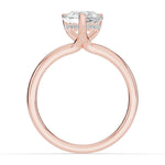 Pear Lustre Hidden Halo Solitaire Ring ABER-101-PR-LGD-11  - Abtin & Co.
