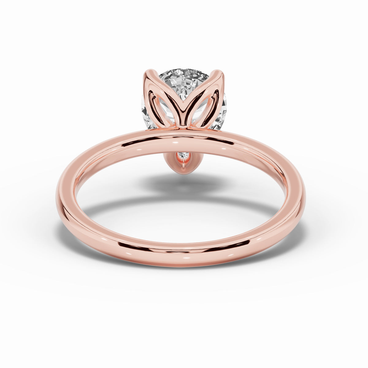 Pear Lustre Solitaire Ring ABER-100-PR-LGD-11  - Abtin & Co.