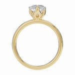 Pear Lustre Solitaire Ring ABER-100-PR-LGD-1  - Abtin & Co.
