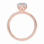 Pear Lustre Solitaire Ring ABER-100-PR-LGD-11  - Abtin & Co.