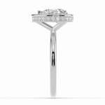 Pear Nova Halo Engagement Ring Ring ABER-108-PR-LGD-6  - Abtin & Co.