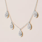 Pear Stella Bezel Necklace Necklace ABN-186-PR-LGD-2  - Abtin & Co.