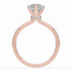 Pear Tiara Glow Solitaire Ring ABER-102-PR-LGD-11  - Abtin & Co.