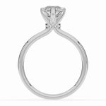 Pear Tiara Glow Solitaire Ring ABER-102-PR-LGD-6  - Abtin & Co.