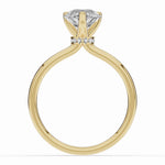 Pear Tiara Glow Solitaire Ring ABER-102-PR-LGD-1  - Abtin & Co.