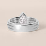 Pear Vela Engagement Ring Ring ABER-108-PR-LGD-7  - Abtin & Co.