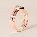Pear Vela Engagement Ring Ring ABER-108-PR-LGD-13  - Abtin & Co.