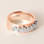Pear Vivienne Band Ring ABB-729-PR-D-5  - Abtin & Co.