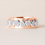 Pear Vivienne Band Ring ABB-729-PR-D-5  - Abtin & Co.