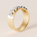 Pear Vivienne Band Ring ABB-729-PR-D-1  - Abtin & Co.
