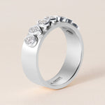 Pear Vivienne Band Ring ABB-729-PR-D-3  - Abtin & Co.