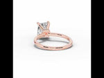 Radiant Tiara Glow Solitaire Rose Gold