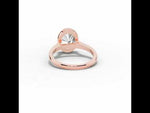 Oval Lumière Bezel Solitaire Rose Gold