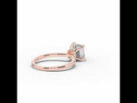 Asscher Tiara Glow Solitaire Rose Gold