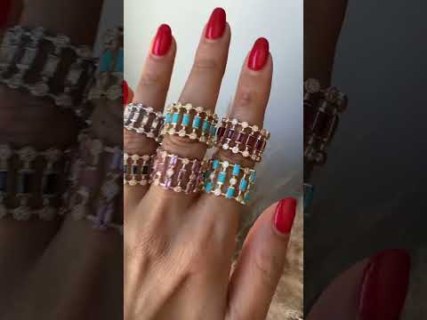 14K Yellow Gold Diamond & Turquoise Lace Cigar Band
