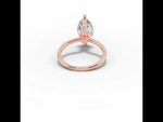 Marquise Tiara Glow Solitaire Rose Gold